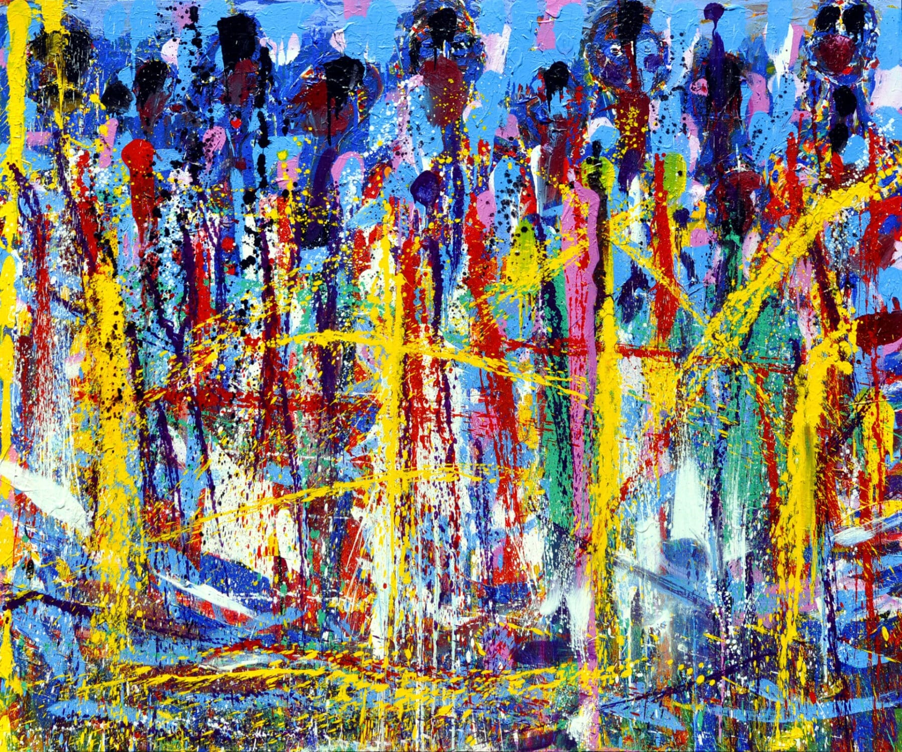 Maasai women in the Mara | Oil on canvas | 183x152cms | $9950